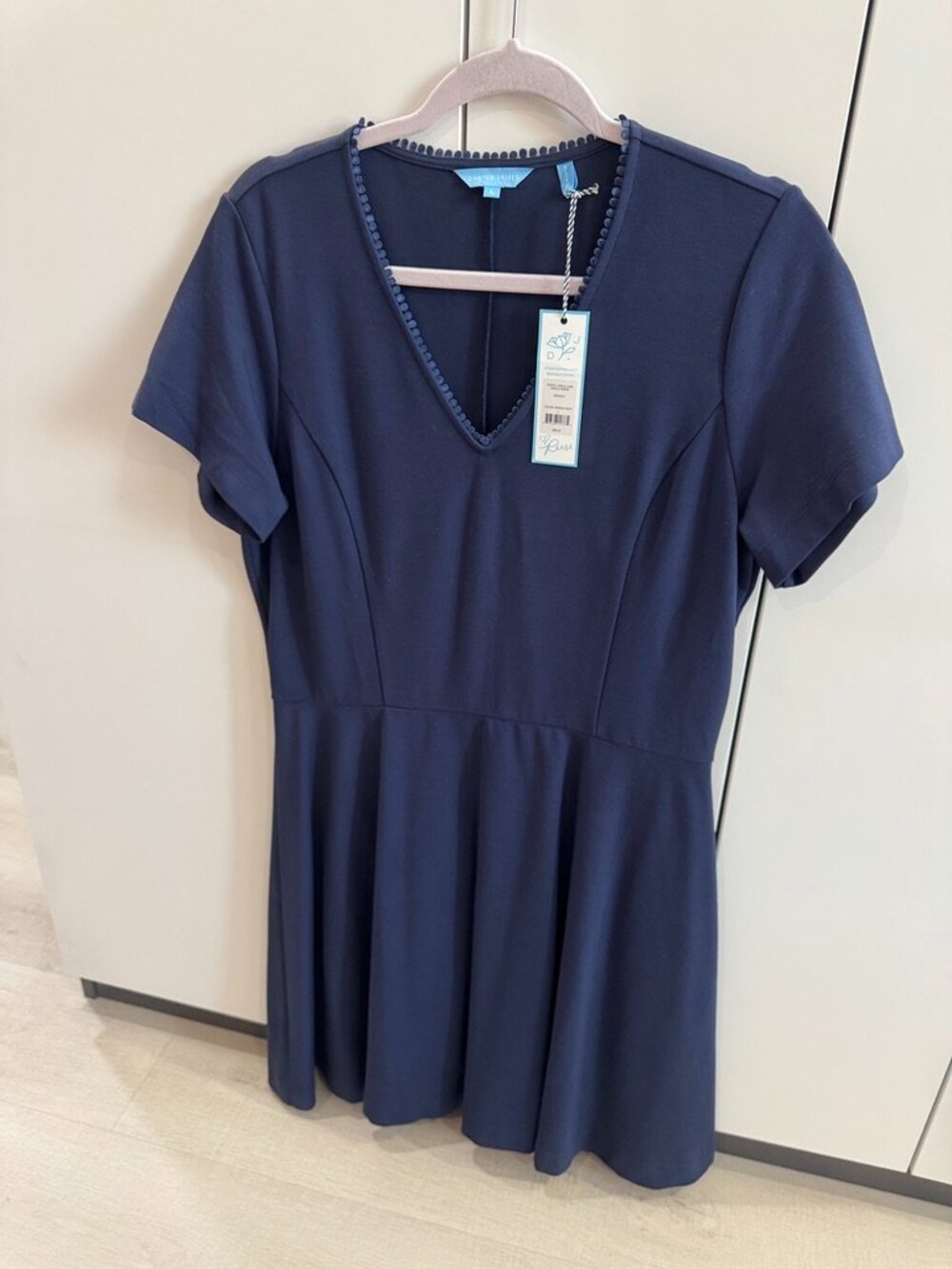 NWT Navy Blue Draper James Dress Size L